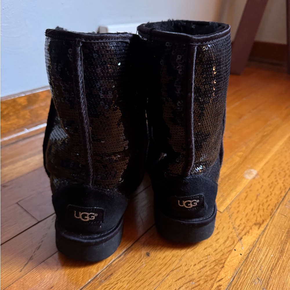 UGG Black Sequin Boots - Picture 2 of 4